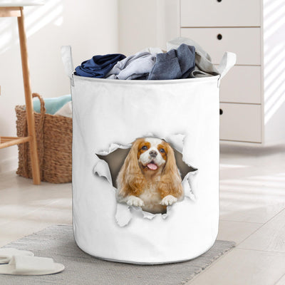 King Charles Spaniel and yellow - Tornpaper - LB