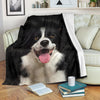 Border Collie 1 Face Hair Blanket