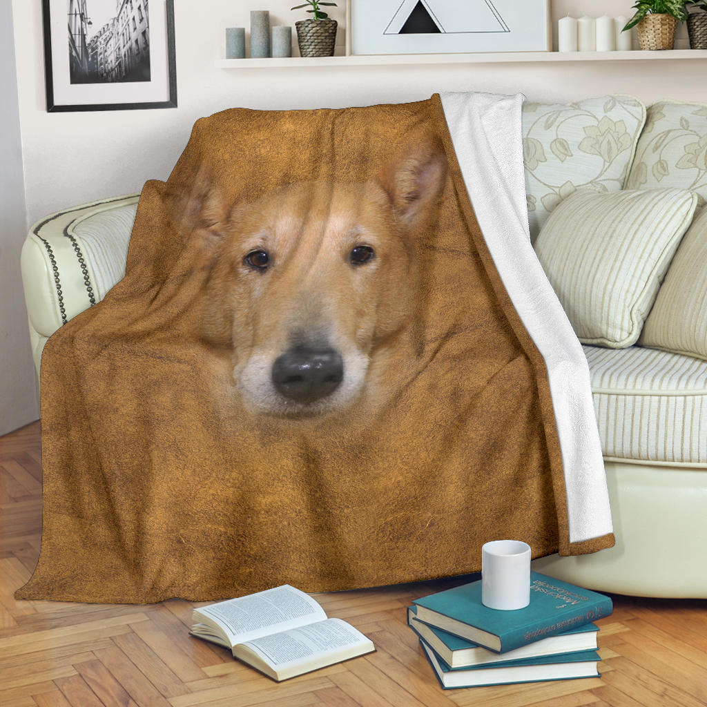 Smooth Collie Face Hair Blanket