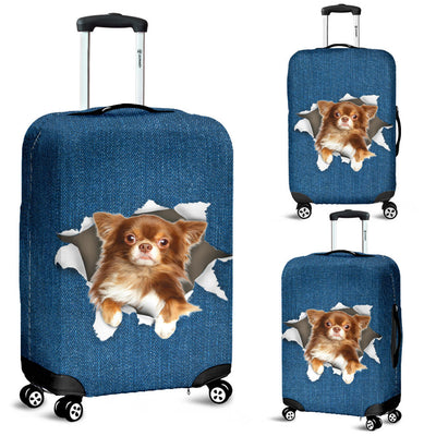 Chihuahua Torn Paper Luggage Covers