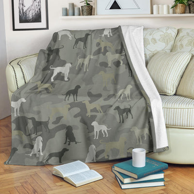 Redbone Coonhound Camo Blanket