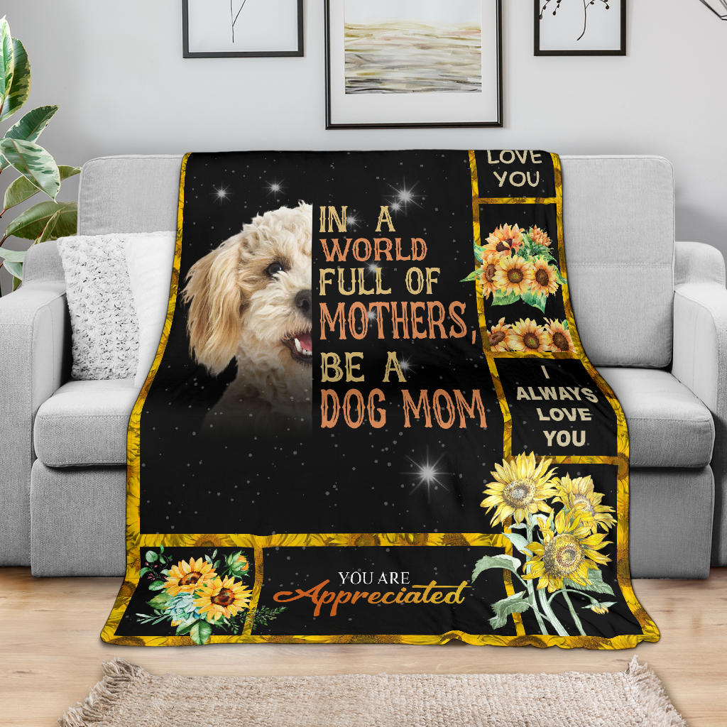 Poodle Crossbreed-A Dog Mom Blanket