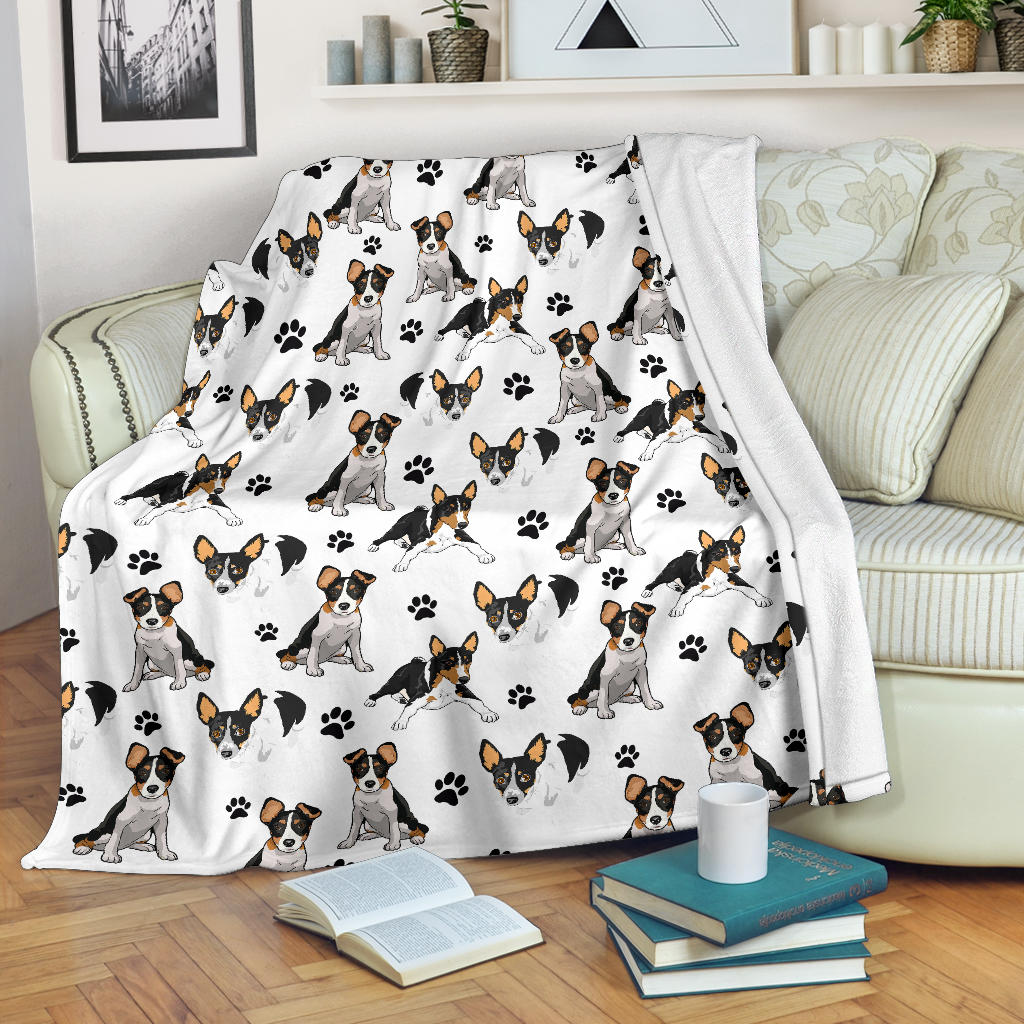 Rat Terrier Paw Blanket