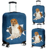 Borzoi Torn Paper Luggage Covers