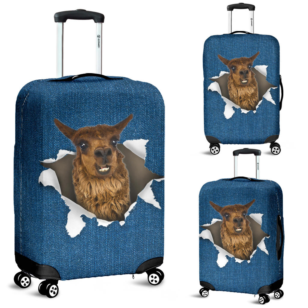 Alpaca Torn Paper Luggage Covers
