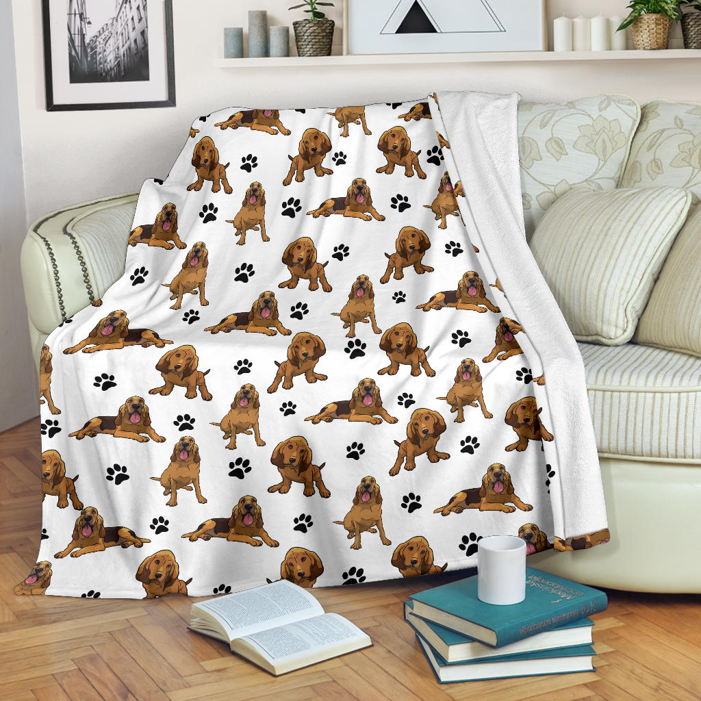 Bloodhound Paw Blanket