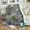 Tibetan Mastiff Camo Blanket