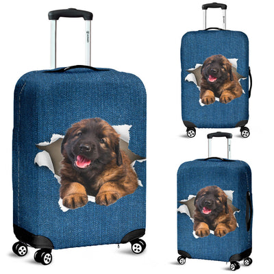 Leonberger Torn Paper Luggage Covers