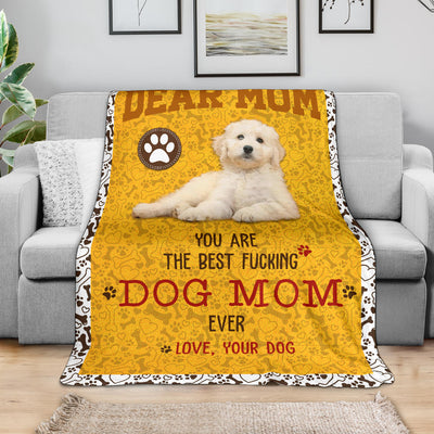 Labradoodle-Dog Mom Ever Blanket