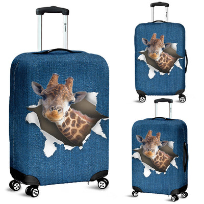 Giraffe Torn Paper Luggage Covers