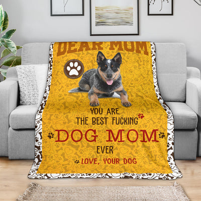 Australian Cattle 2-Dog Mom Ever Blanket