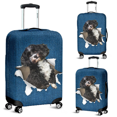 Havanese Torn Paper Luggage Covers