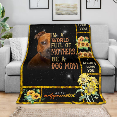 Staffordshire Bull Terrier-A Dog Mom Blanket
