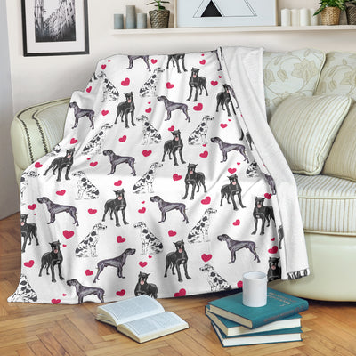 Great Dane Heart Blanket