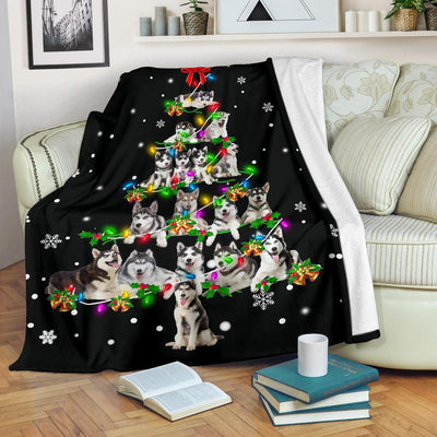 Husky Christmas Tree