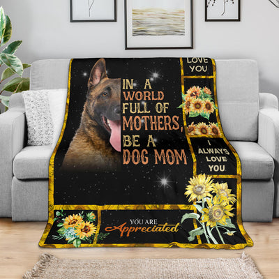 Belgian Shepherd-A Dog Mom Blanket