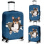 Basenji Torn Paper Luggage Covers