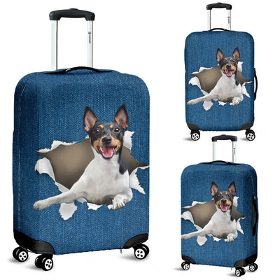 Fox Terrier Torn Paper Luggage Covers
