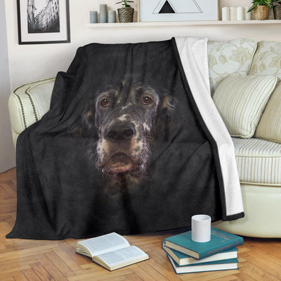 English Setter Face Hair Blanket