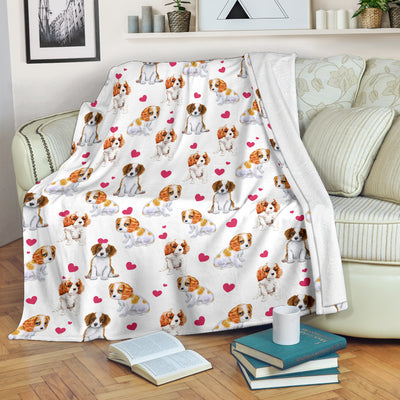 Cavalier King Charles Spaniel Heart Blanket