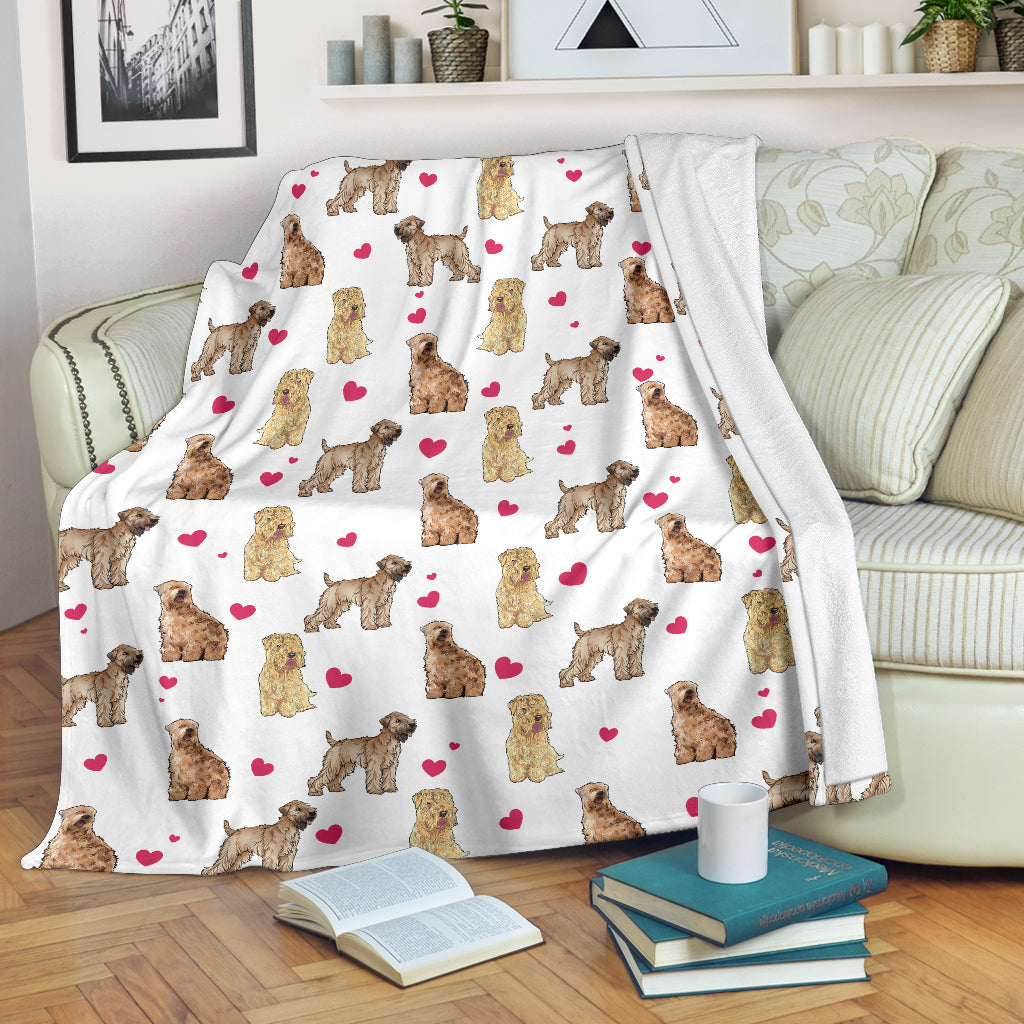 Soft Coated Wheaten Terrier Heart Blanket