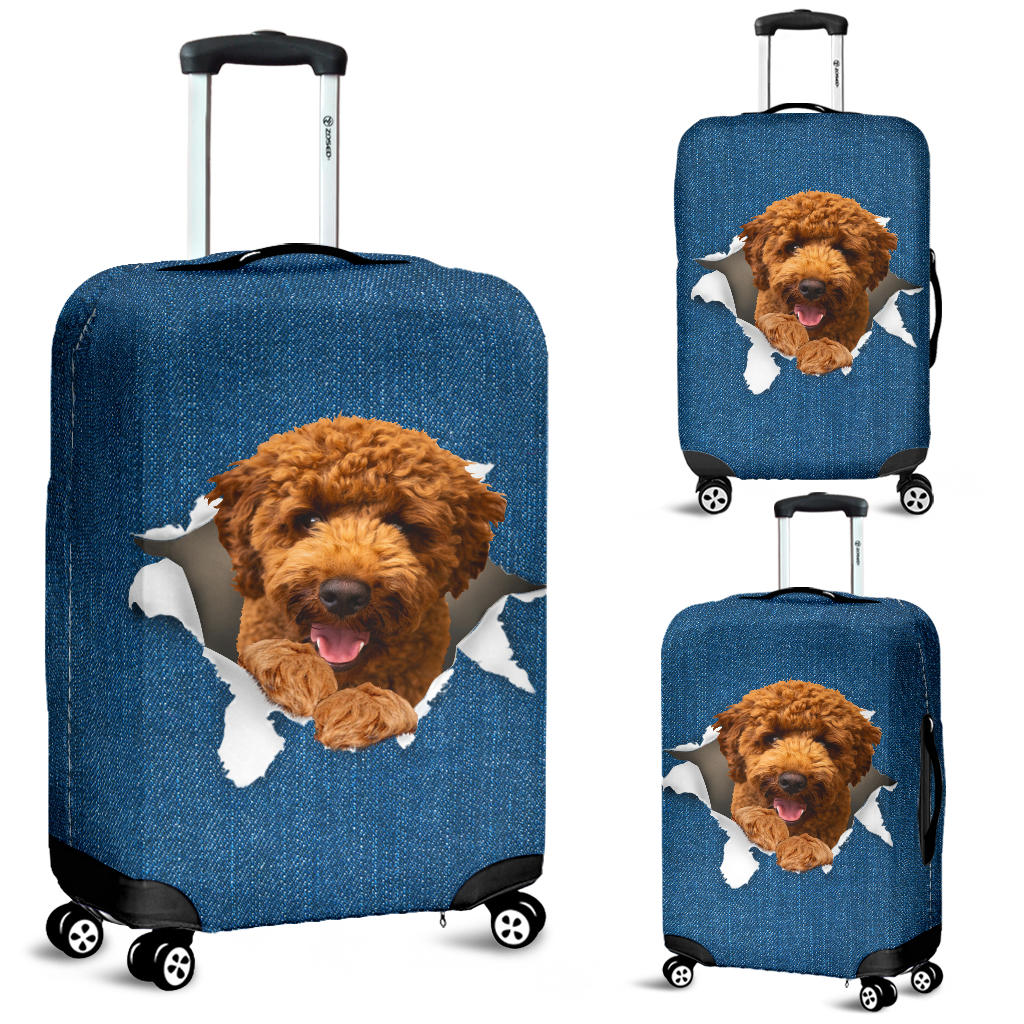 Cavoodle Torn Paper Luggage Covers