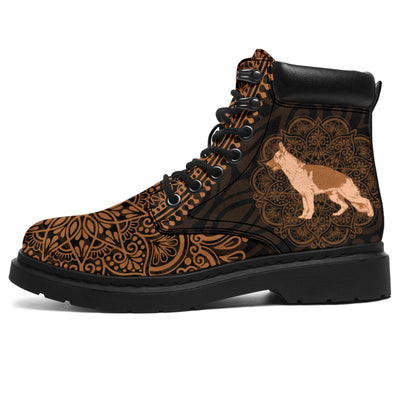 German Shepherd Mandala All-Season Boots