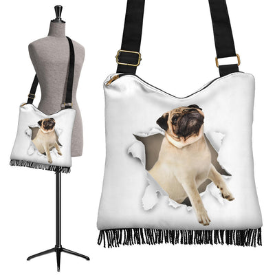 Pug - Crossbody Boho Handbag