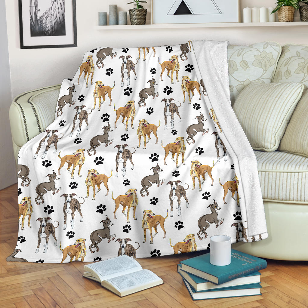 Sighthound Paw Blanket