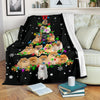 Pomeranian Christmas Tree Blanket