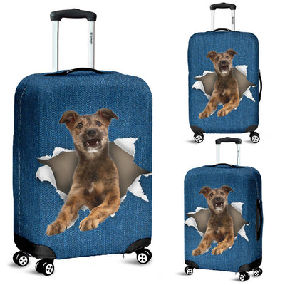 Lurcher Torn Paper Luggage Covers