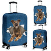 Lurcher Torn Paper Luggage Covers