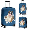 Boxer Torn Paper Luggage Covers