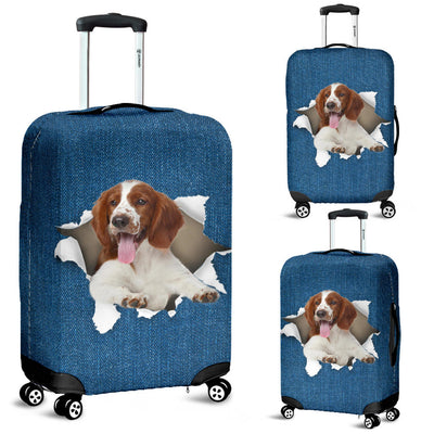 Welsh Springer Spaniel Torn Paper Luggage Covers