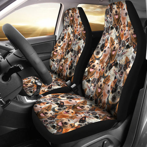 Australian Cattle Dog Full Face Car Seat Covers