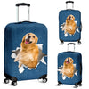 Golden Retriever Torn Paper Luggage Covers