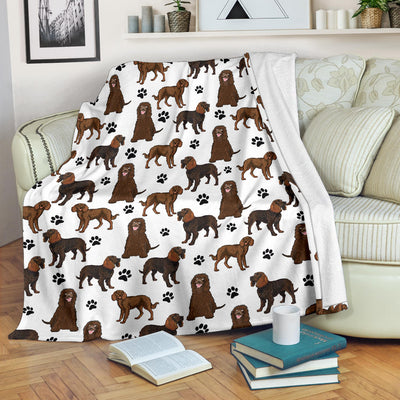 American Water Spaniel Paw Blanket