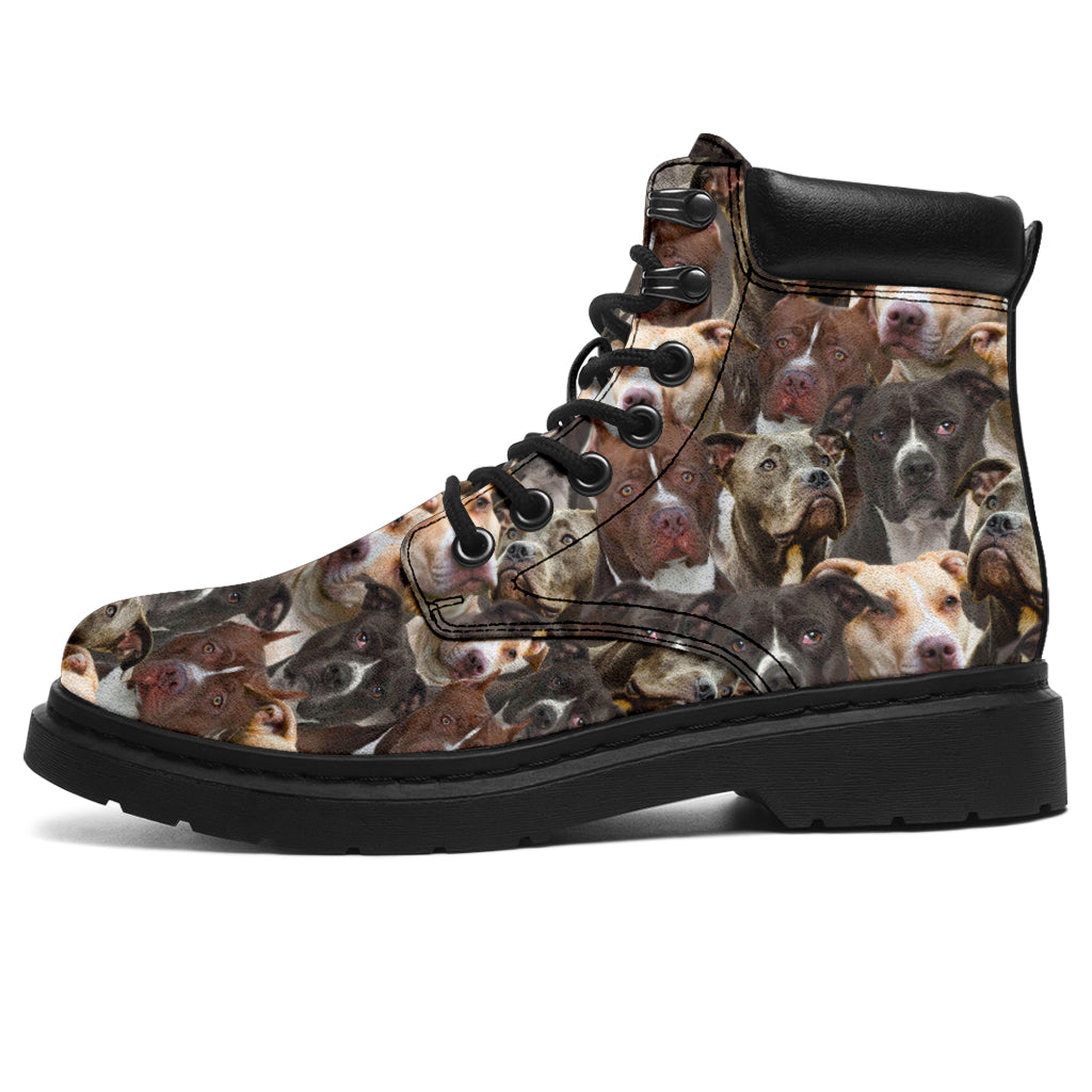 American Pit Bull Terrier Full Face All-Season Boots