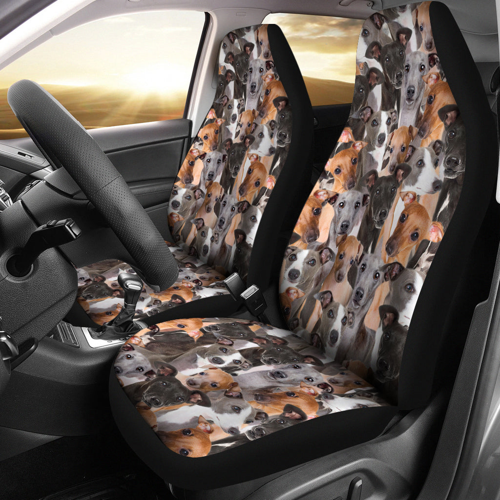 Italian Greyhound Full Face Car Seat Covers