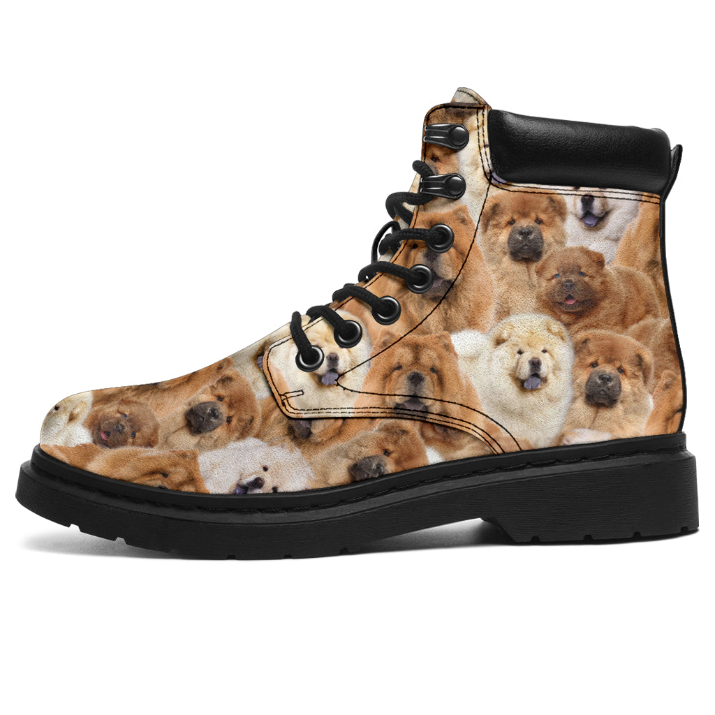Chow Chow Full Face All-Season Boots