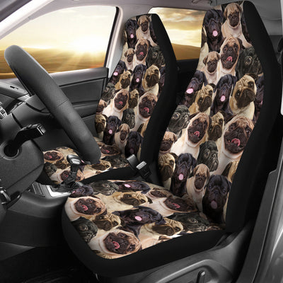 Pug Full Face Car Seat Covers