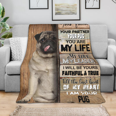 Pug 2-Your Partner Blanket