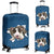 Bull Terrier Torn Paper Luggage Covers