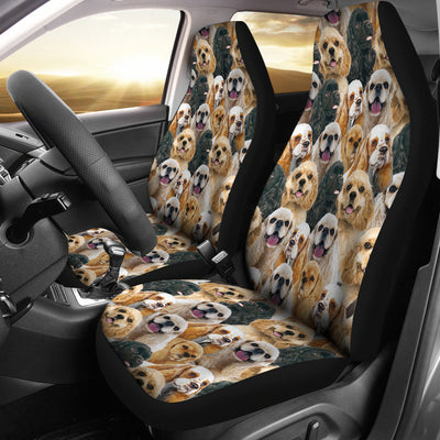 American Cocker Spaniel Full Face Car Seat Covers
