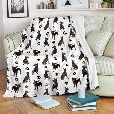 German Pinscher Paw Blanket