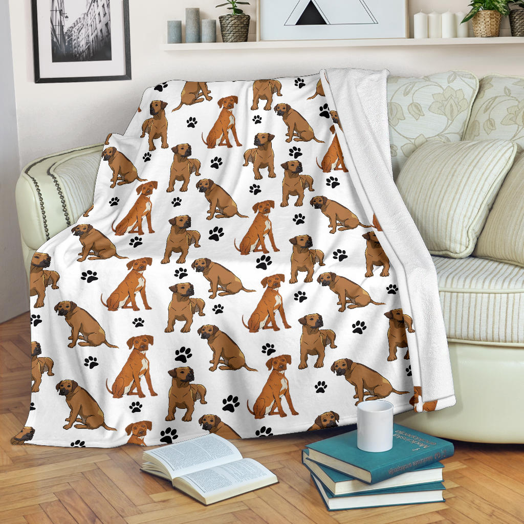 Rhodesian Ridgeback Paw Blanket