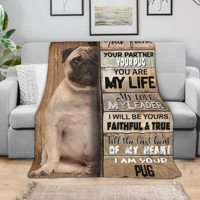 Pug-Your Partner Blanket