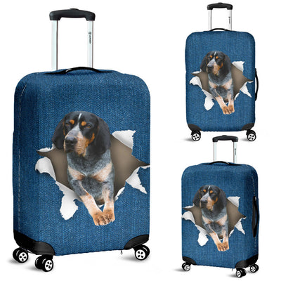 Bluetick Coonhound Torn Paper Luggage Covers