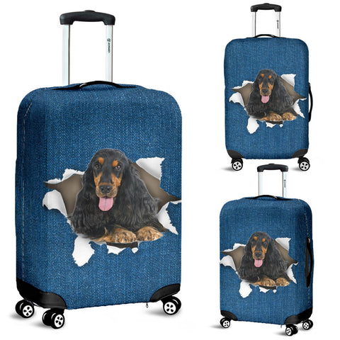 Cocker Spaniel Torn Paper Luggage Covers