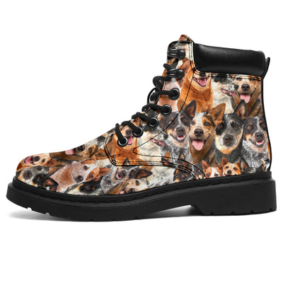Australian Cattle Dog Full Face All-Season Boots